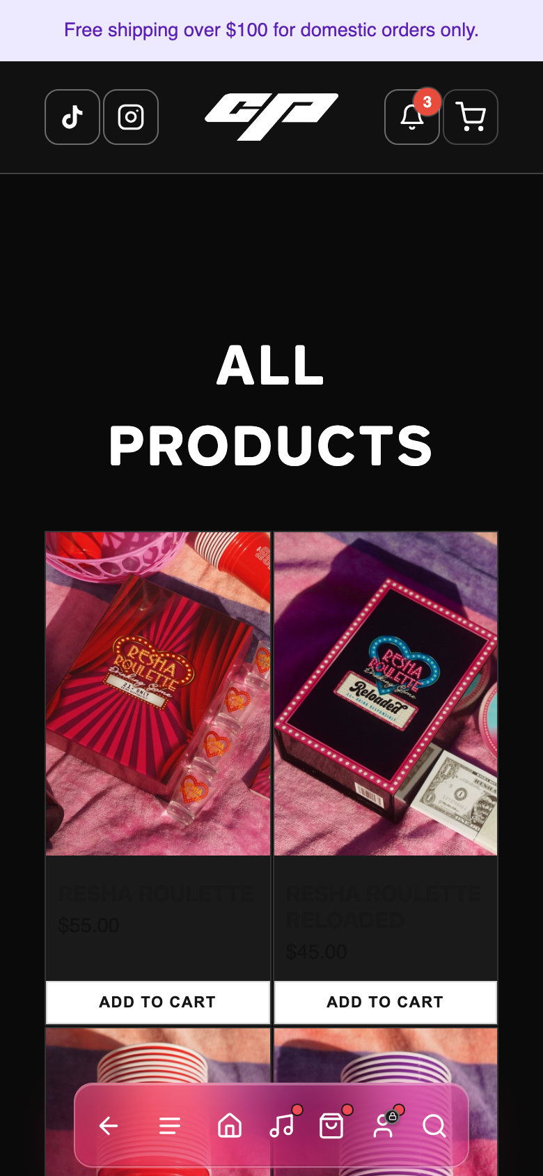 Caresha Please — all products, black colorway