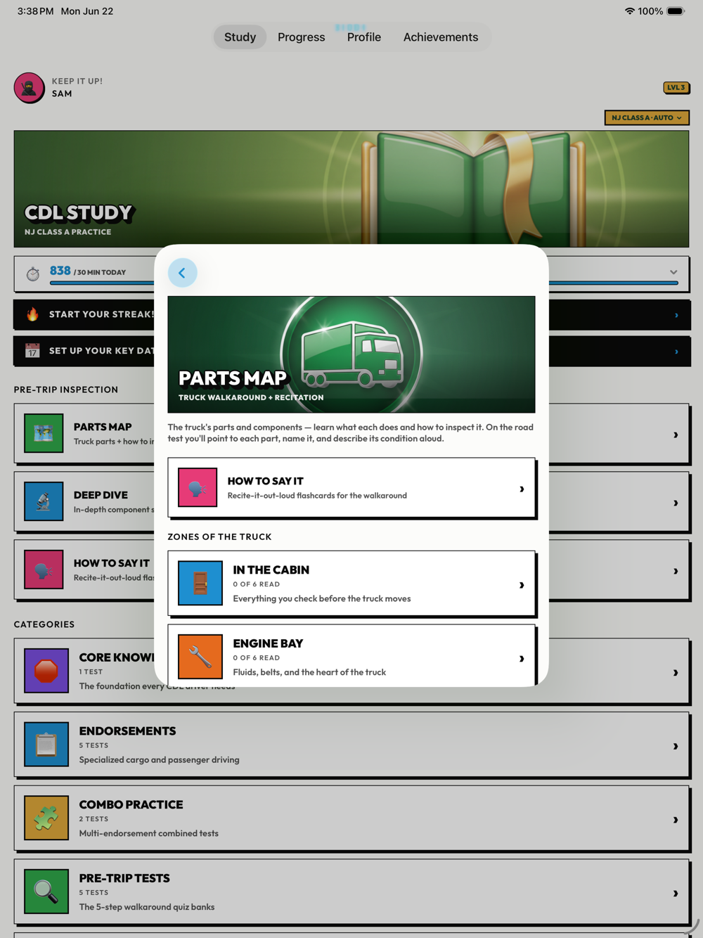 Parts Map on iPad